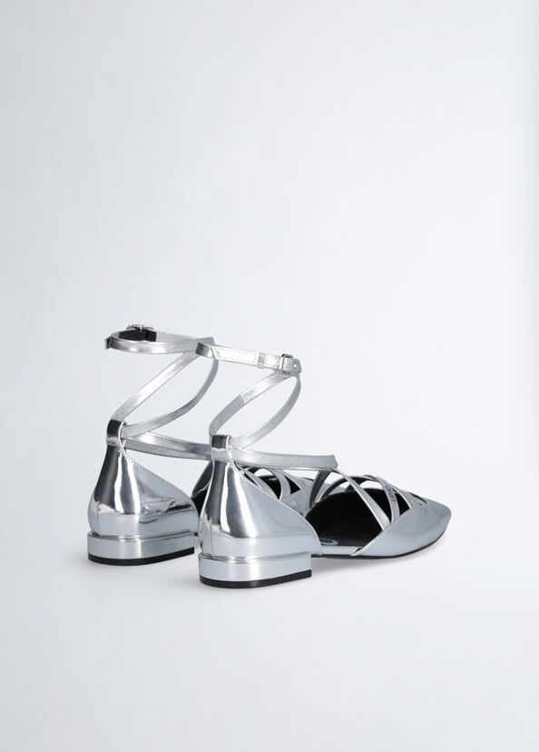 Liu Jo Ballerine a specchio con cinturino Offerta temporanea