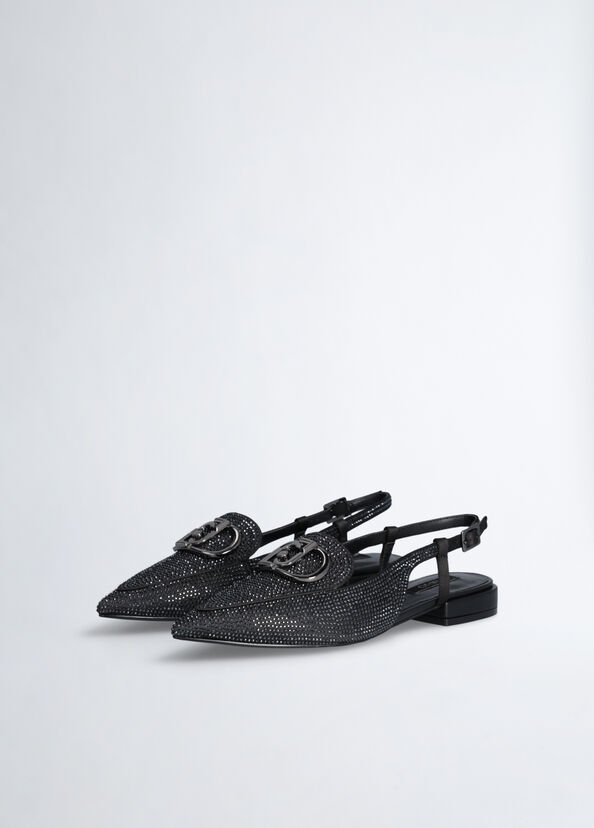 Liu Jo Ballerine slingback full strass Offerte esclusive