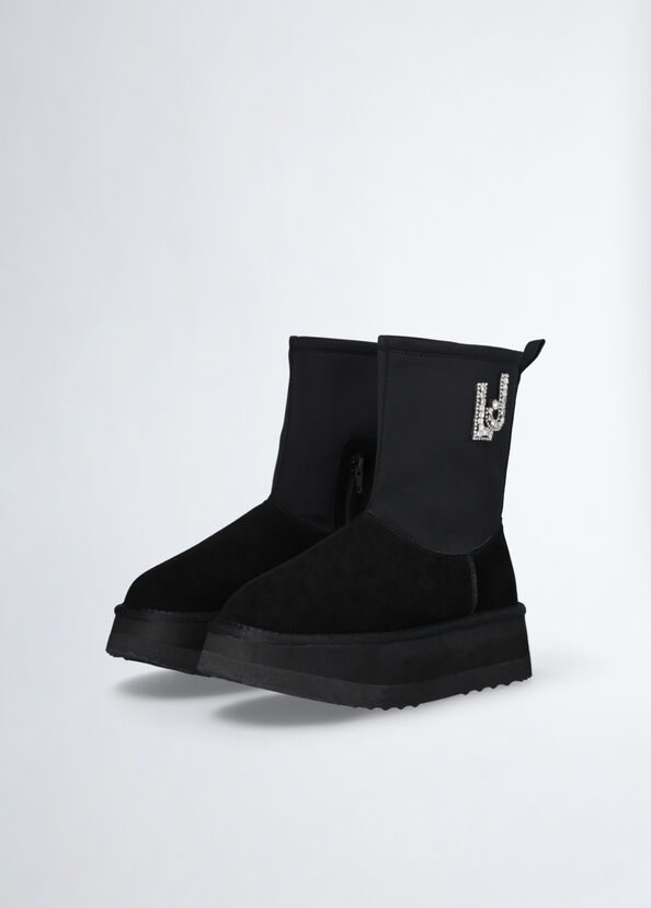 Liu Jo Stivaletti warm con logo gioiello Prezzo basso