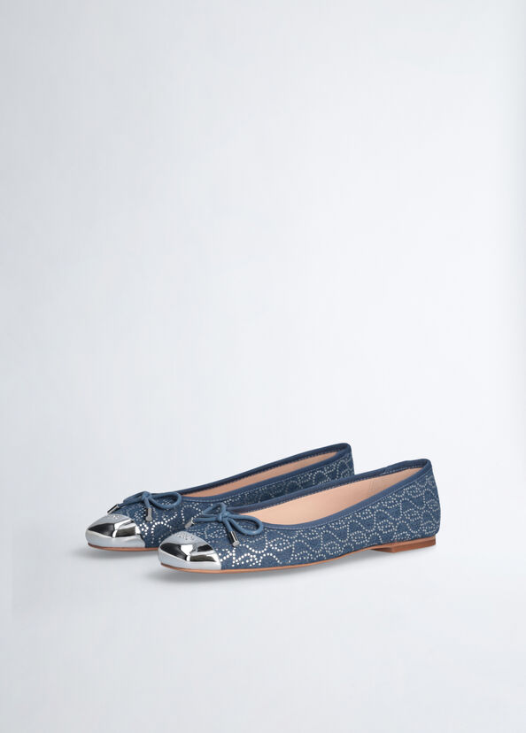 Liu Jo Ballerine in denim con paillettes ACQUISTA ORA