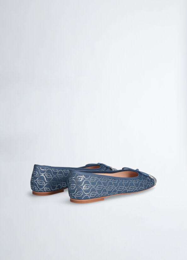 Liu Jo Ballerine in denim con paillettes ACQUISTA ORA