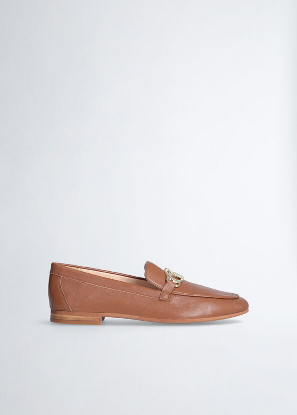 Liu Jo Mocassini marroni in morbida nappa Fino al 50% di sconto