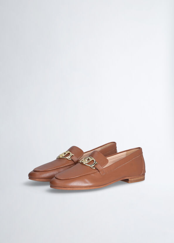 Liu Jo Mocassini marroni in morbida nappa Fino al 50% di sconto