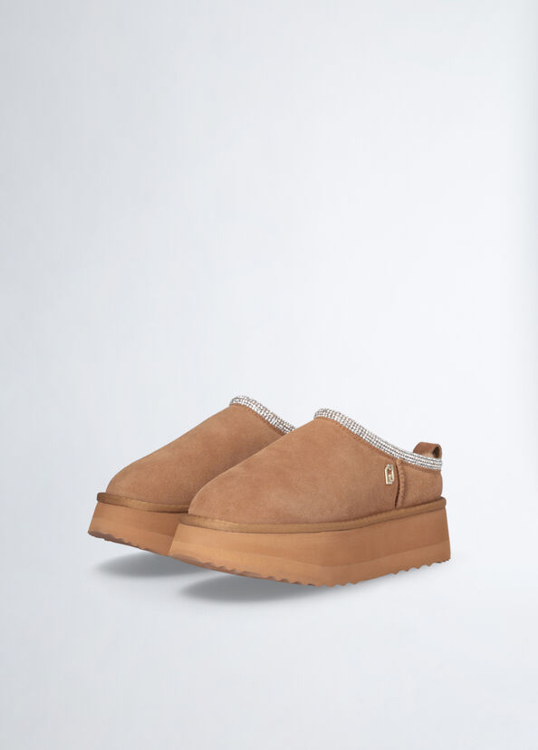 Liu Jo Sabot platform in suede Offerta speciale della fabbrica