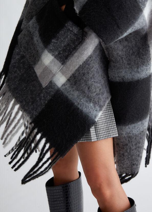 Liu Jo Poncho jacquard con cappuccio Cyber Monday