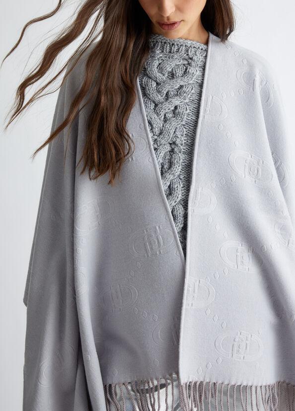 Liu Jo Poncho con logo Offerta San Valentino