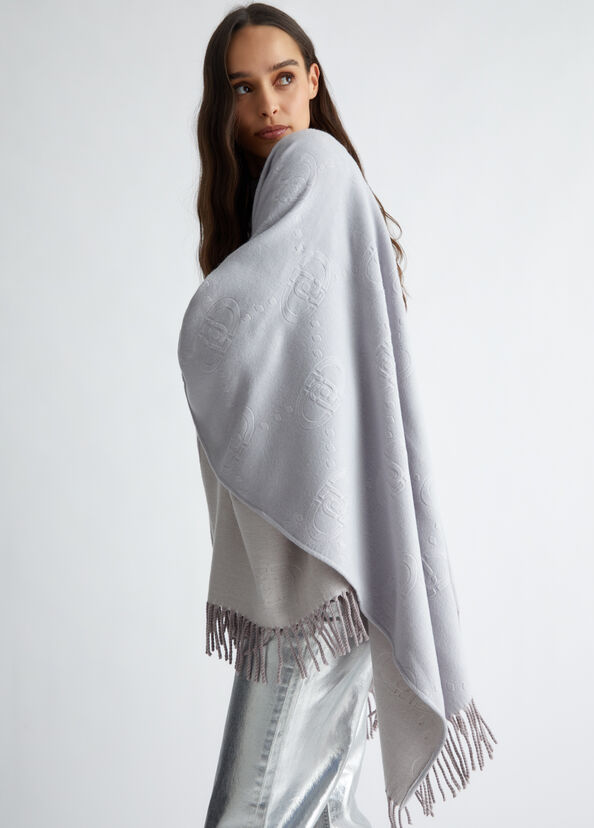 Liu Jo Poncho con logo Offerta San Valentino