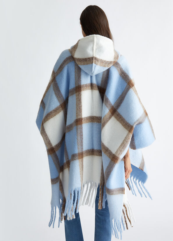 Liu Jo Poncho jacquard con cappuccio Latest fashion