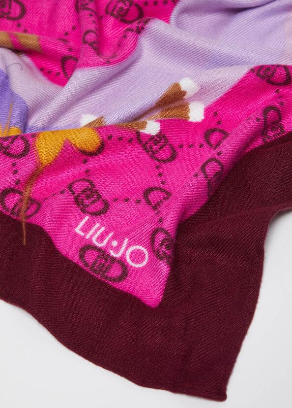 Liu Jo Foulard floreale con logo Comprane uno, ottenene uno gratis