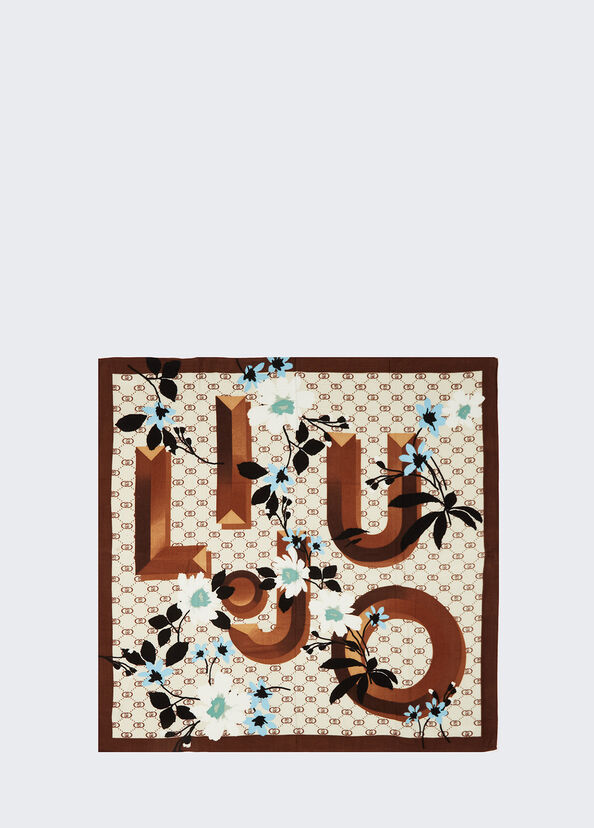 Liu Jo Foulard floreale con logo Enormi risparmi
