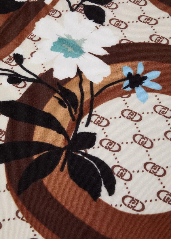 Liu Jo Foulard floreale con logo Enormi risparmi