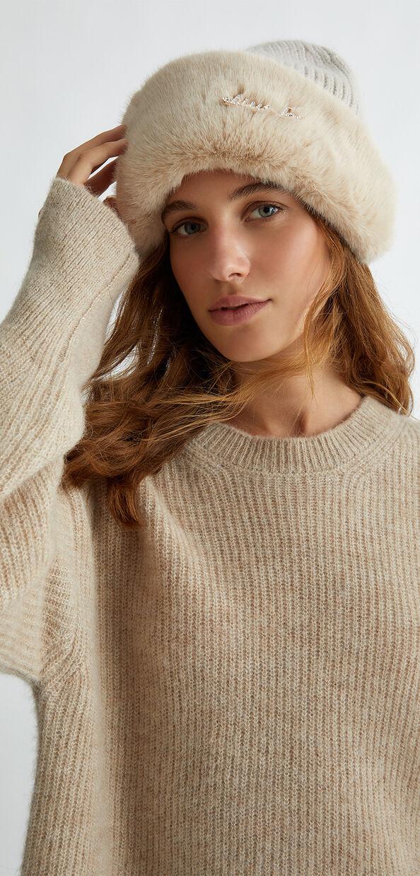 Liu Jo Berretto beanie in maglia Ritorno libero