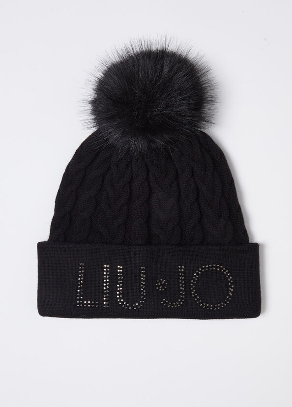 Liu Jo Berretto in maglia con pon pon Sostegno trimestrale