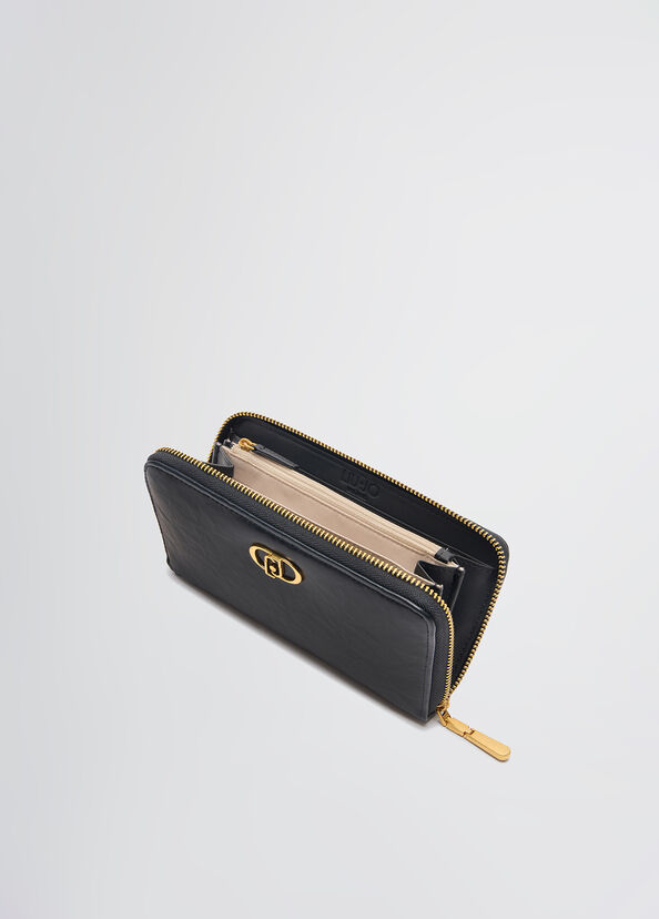 Liu Jo Portafoglio zip around grande Sconto