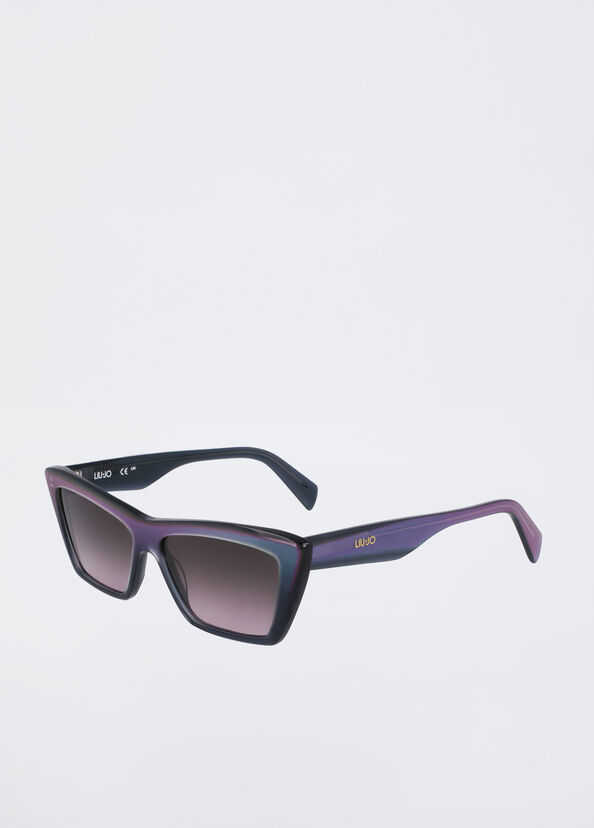 Liu Jo Occhiali da sole cat-eye bicolor Vendita Calda