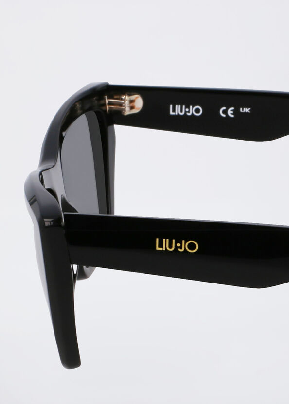 Liu Jo Occhiali da sole neri cat-eye Vendita Economica
