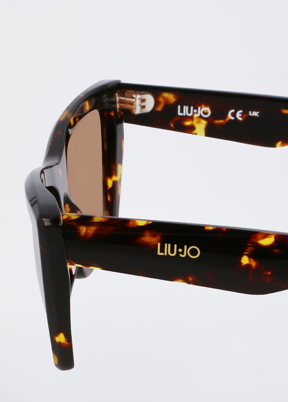Liu Jo Occhiali da sole cat-eye tartarugati Saldi Di Fabbrica