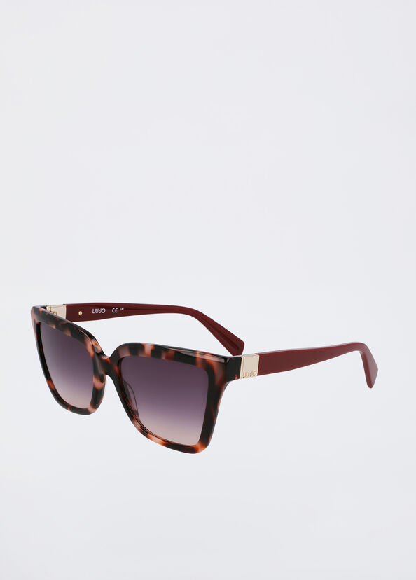 Liu Jo Occhiali da sole cat-eye tartarugati rosa Vendite Flash