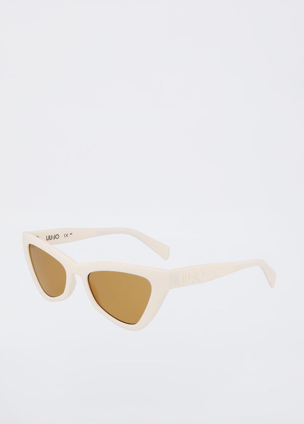 Liu Jo Occhiali da sole bianchi cat-eye In Saldo
