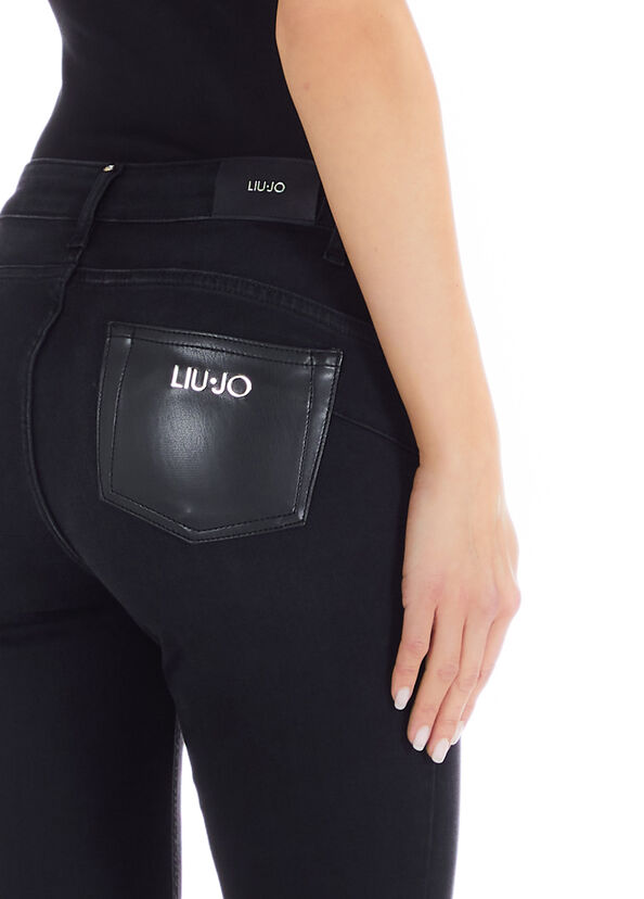 Liu Jo Jeans nero skinny vita alta Offerta temporanea