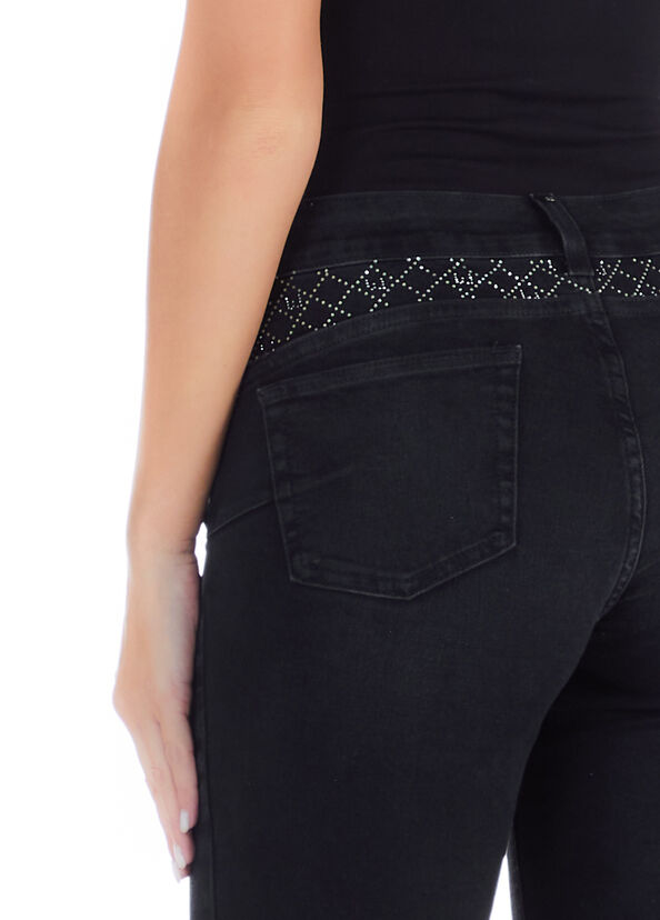 Liu Jo Jeans nero skinny con strass Prezzo basso