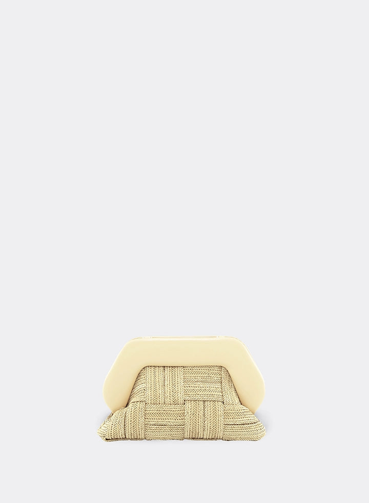 Themoirè TIA WEAVED STRAW CANARY