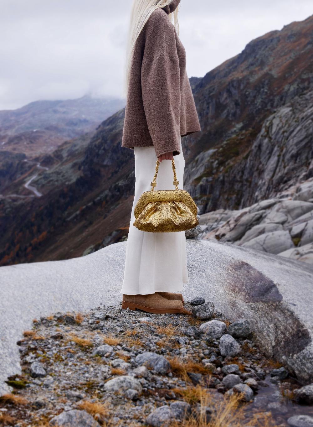 Themoirè TIA PALMA GOLD Consegna Veloce