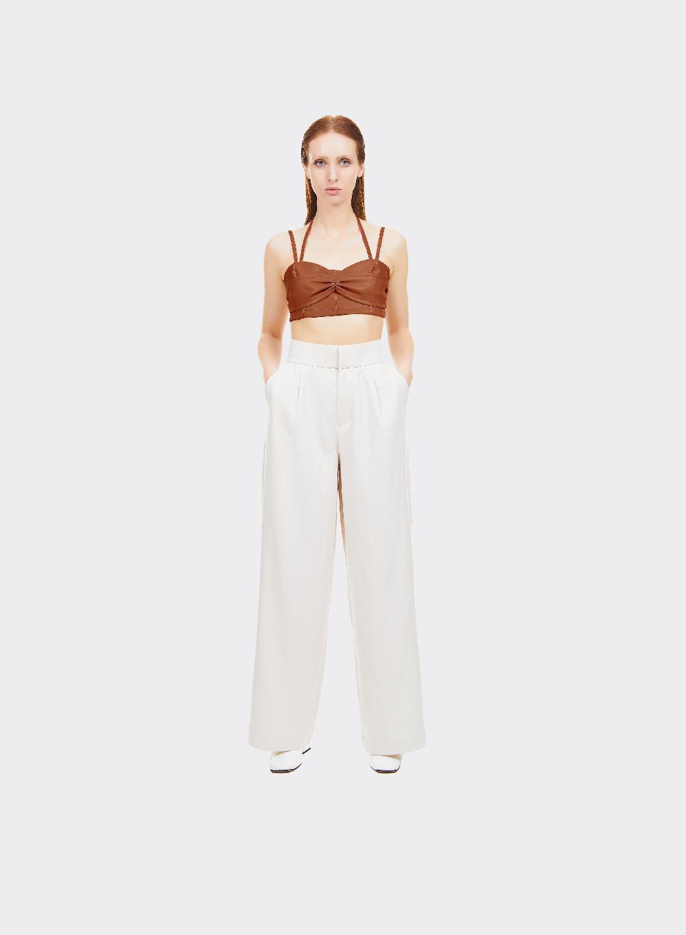 Themoirè BRALETTE VEGAN FABRIC BROWN Qualità Garantita