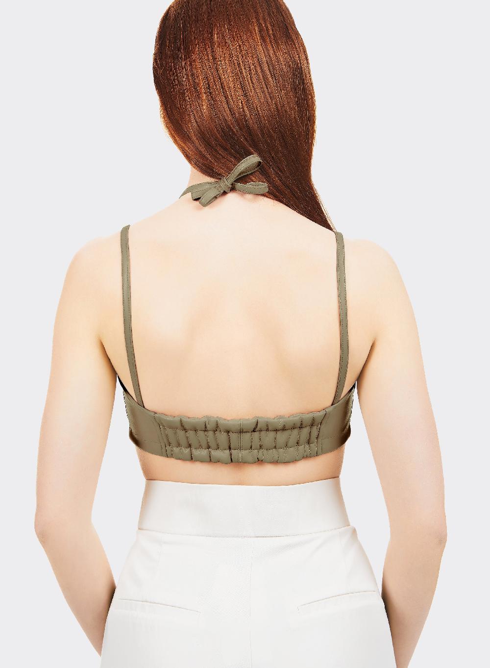Themoirè BRALETTE VEGAN FABRIC MILITARY Offerta speciale della fabbrica