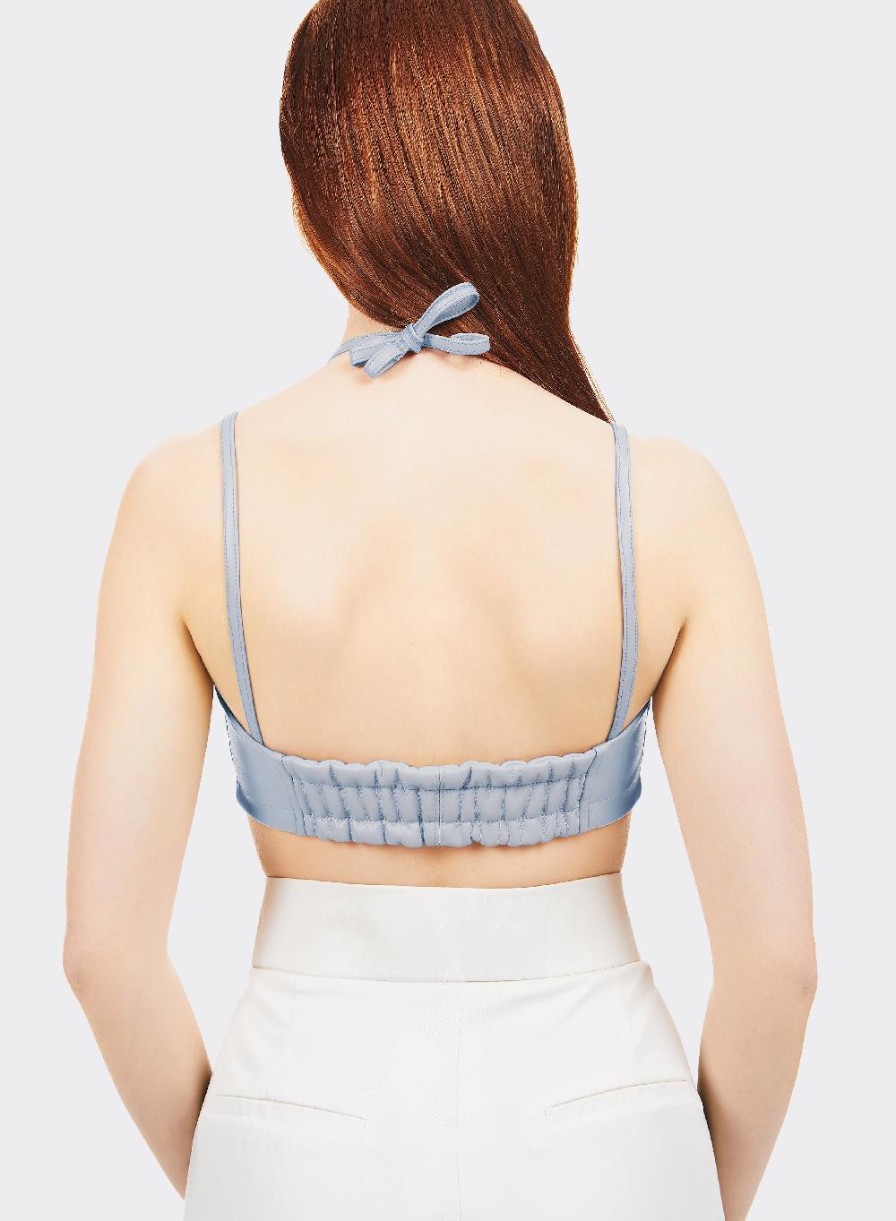 Themoirè BRALETTE VEGAN FABRIC LIGHT BLUE Enormi sconti