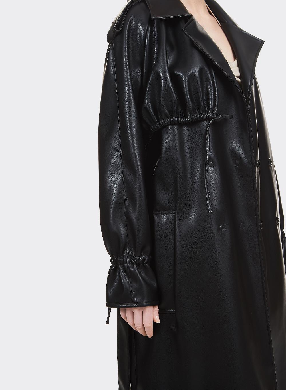 Themoirè TRENCH VEGAN FABRIC BLACK Convenienza