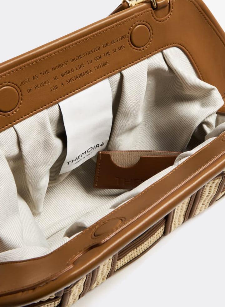 Themoirè BIOS WEAVED STRAW SHELL / CARAMEL Italy
