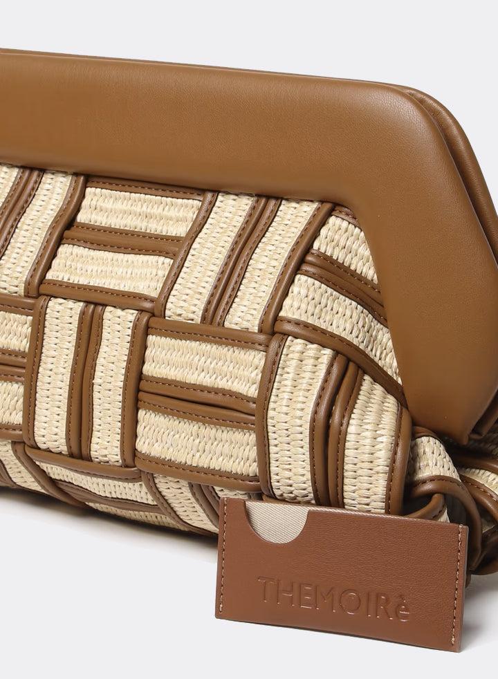 Themoirè BIOS WEAVED STRAW SHELL / CARAMEL Italy