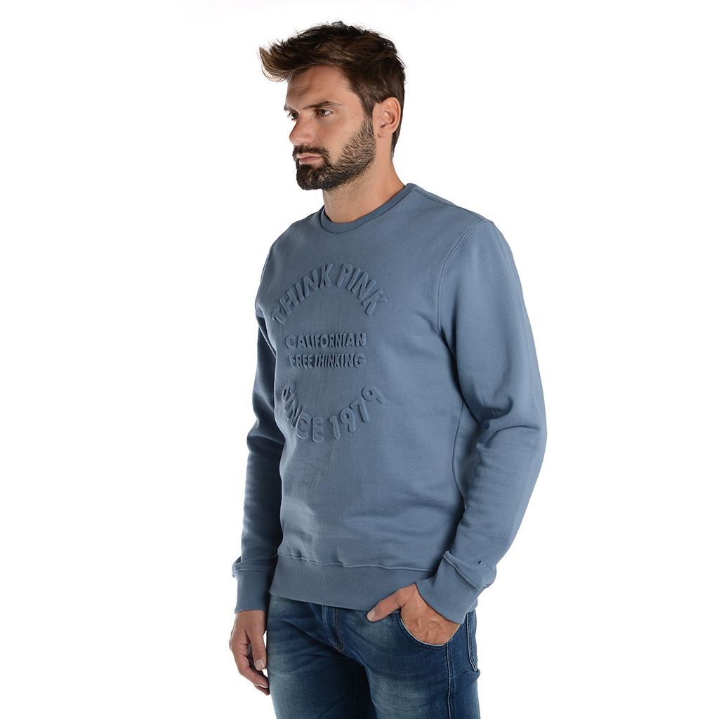 Think Pink Felpa Uomo Girocollo fw1801 Fino Al -60%