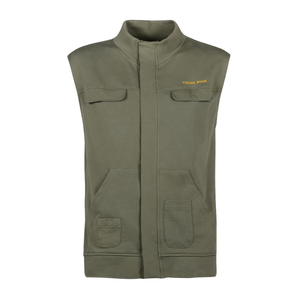 Think Pink Felpa Gilet Uomo ss1805 In Saldo