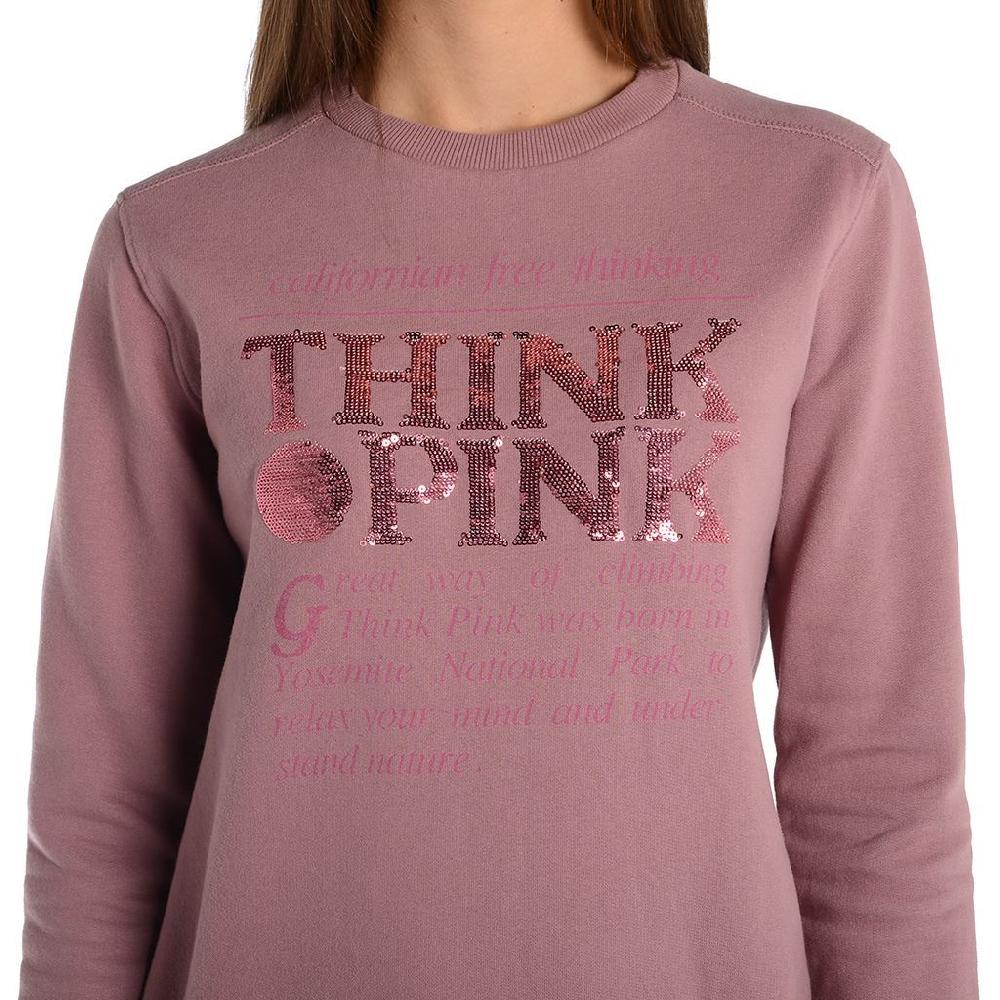 Think Pink Felpa Donna Girocollo fw1800 Pezzi Unici
