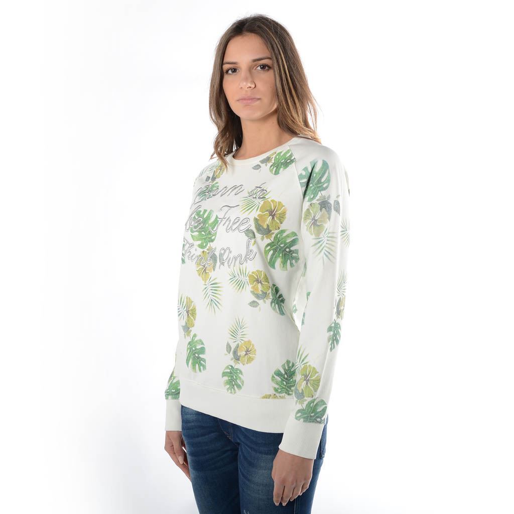 Think Pink Felpa Donna Girocollo ss1906 Nuovo