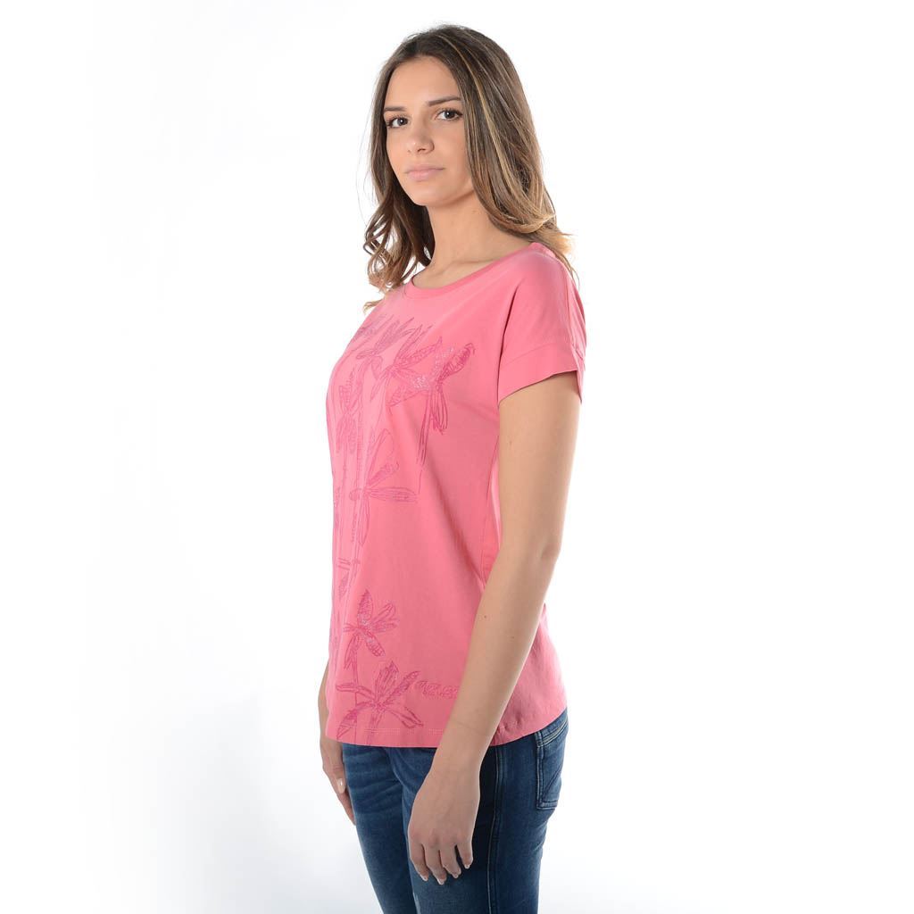 Think Pink T-shirt Donna Manica Corta ss1902 Vendita