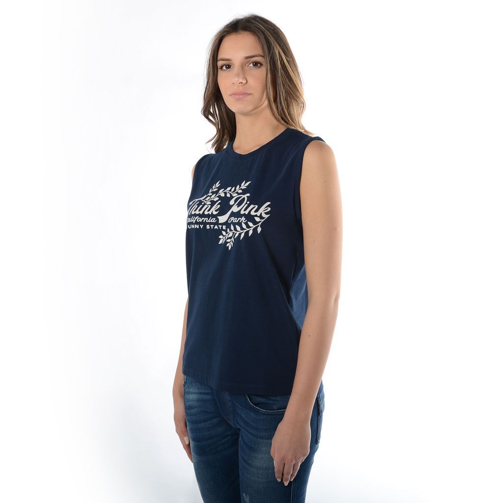 Think Pink Canotta Donna ss1905 Spedizione Gratuita