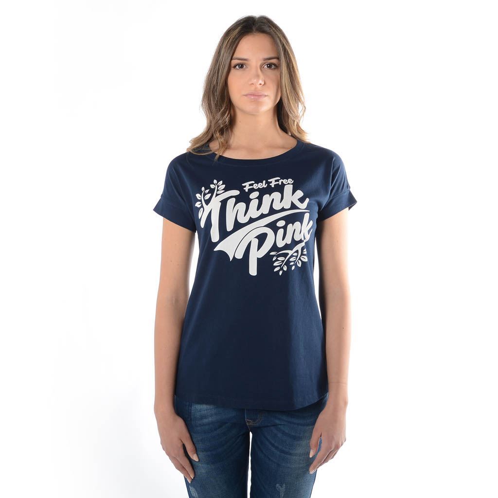 Think Pink T-shirt Donna Manica Corta ss1907