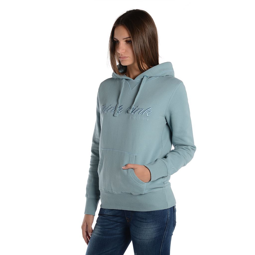Think Pink Felpa Donna con Cappuccio fw1802 Nuova