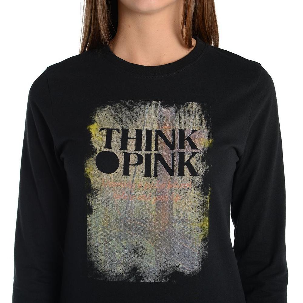 Think Pink T-shirt Donna Manica Lunga fw1805 Convenienza