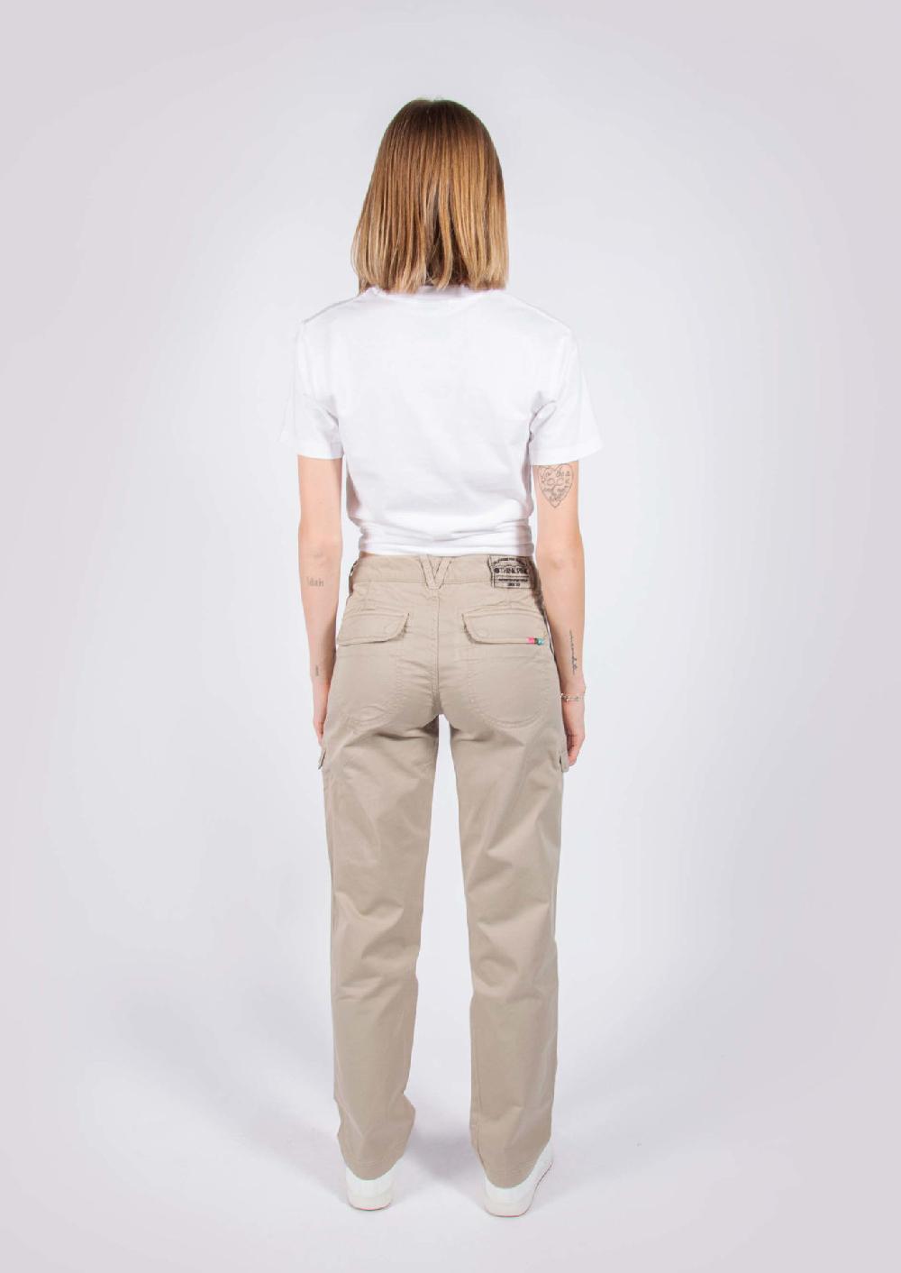 Think Pink Pantaloni lunghi donna con tasconi ss1604 In Linea