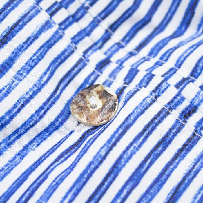 Ulturale Costume bianco con righe blu – Ulturale Sconto