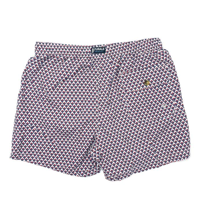 Ulturale Costume con pattern rombi blu bianco e rosso – Ulturale Duty-free