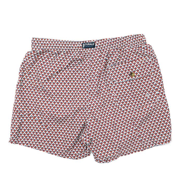 Ulturale Costume con pattern rombi rosso bianco e blu – Ulturale In Linea