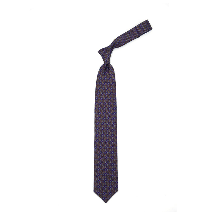 Ulturale Cravatta viola con pattern astratto - Ulturale 2025