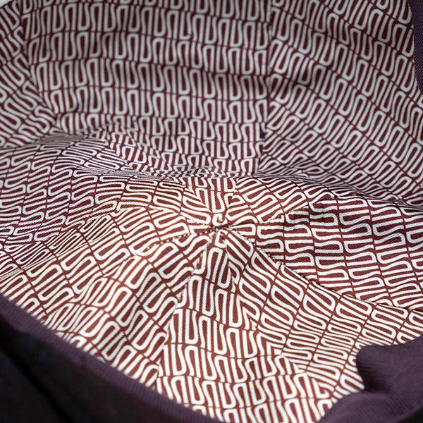 Ulturale Coppola 8 spicchi in lana con fantasia tartan bordeaux e fodera interna di seta con pattern Ulturale burgundy - Ulturale Fino Al -60%