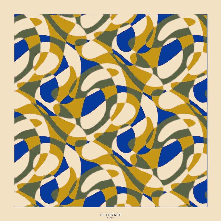 Ulturale Foulard Astratto Beige in 100% seta - Ulturale Novità