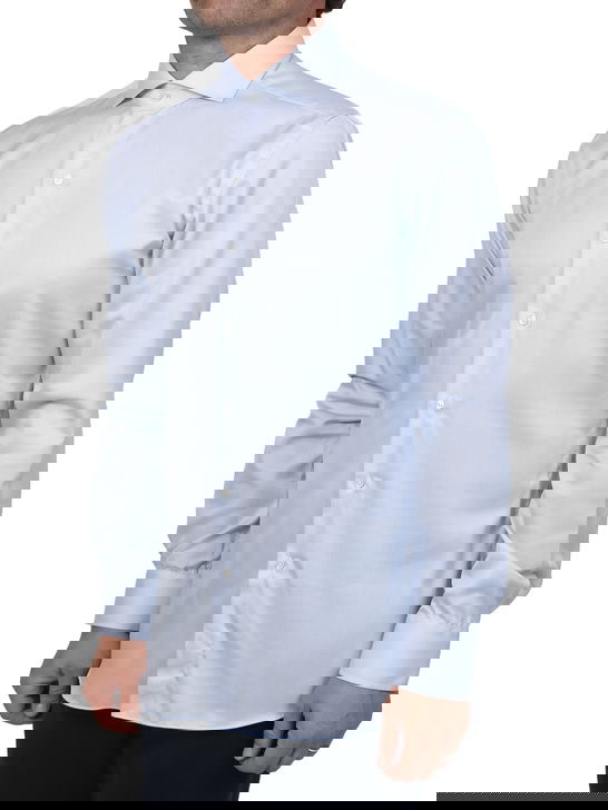Xacus Camicia Xacus Rigata Tessuto Thomas Mason Bianco Novità